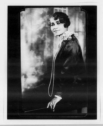 Black and white woman's headshot