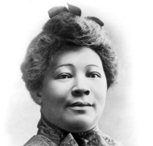 Black and white woman's headshot